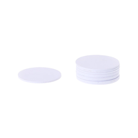 NFC Mobile Social Media Tag 25mm Redondo PVC en blanco Ntag216 215 Nfc Tag Tamaño pequeño con etiqueta Nfc adhesiva fuerte