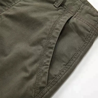 Pantalon cargo court décontracté en sergé de coton, demi-tissé, couleur unie, tendance, vente en gros, personnalisé, pour hommes – Meilleures ventes
