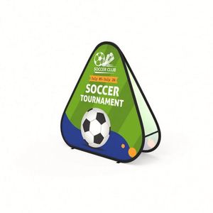 Custom Triangular Pop up A-<b>Frame</b> Banner Sign for Sport Advertising Eco-Friendly Folding Stretch Polyester - Product Image 1