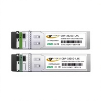 YTOP0TO OEM/ODM 25GBASE SFP28 LR SM 80Km Single Fiber FTTH Optical Transceiver Module TX1270/RX1330nm MSA Compliant for Clusters
