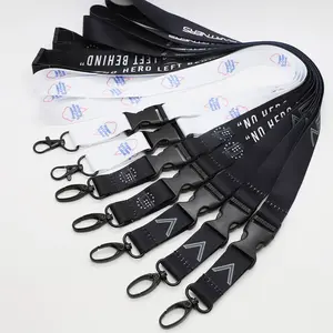 Factory Custom Promotional Dye Sublimation Polyester Keychain Lanyard Fashion Breakaway Neck Lanyard Strap