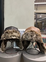 Gorro Ushanka Ruso de Invierno Personalizado OEM, Gorro de Aviador de Piel Sintética con Orejeras, Gorro de Nieve Cálido y Resistente al Viento para Hombre