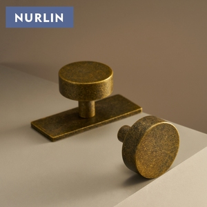 Nurlin fleur <span class=keywords><strong>de</strong></span> glace en laiton Antique en laiton massif avec traitement <span class=keywords><strong>Vintage</strong></span> rond décoratif fond armoire meubles portes boutons - Product Image 1