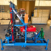 Foreuse de puits d'eau sur roues RJ200 32HP de haute qualité, prix bas, machine de 150m pour l'eau potable et les agriculteurs