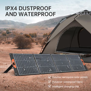 2025新しいアイデア-ポータブル100Wポリマー航空ソーラーパネル防水折りたたみ式ソーラー充電器ラップトップ携帯電話タブレット - Product Image 4