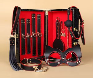 Kits de Bondage de Cuero Genuino, Set de Restricción BDSM para Juegos Eróticos, Juguetes de Cosplay para Adultos para <span class=keywords><strong>Parejas</strong></span> - Product Image 5