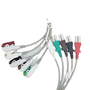 最畅销的5导联心电图引线电缆夹兼容所有TRU-LINK插头系统，Yoketype:TRU-LINK风格