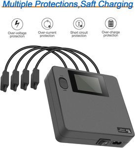 Chargeur de batterie multiple pour DJI <span class=keywords><strong>Mavic</strong></span> <span class=keywords><strong>Air</strong></span> 3, hub de charge de batterie avec écran LCD pour batteries DJI <span class=keywords><strong>Air</strong></span> 3 et télécommande - Product Image 4