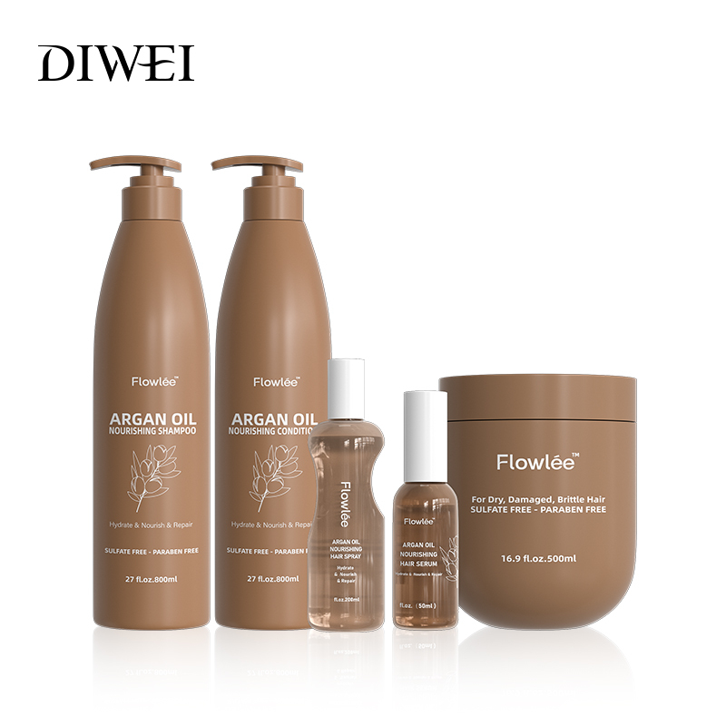 DIWEI Customized Logo Argan Oil Shampoo Nourishing Hair Shampoo Hair Care Set Shampoo And Conditioner