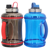 Bouteille d'eau en plastique OEM/ODM 3,2 L, 100 % sans BPA, écologique, grande capacité, avec poignée, facile à transporter, pour le camping en plein air, idéale comme cadeau