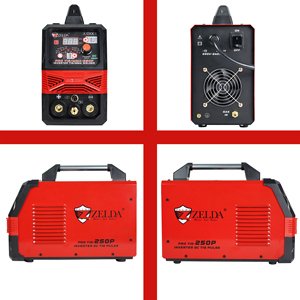 Máquina de Soldar ZELDA PRO-TIG/MMA-250P Pulse 2 en 1, Doble Uso, Portátil, Digital, Argón - Product Image 3