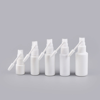 Espray de garganta de plástico blanco, botella de espray oral médico, múltiples especificaciones