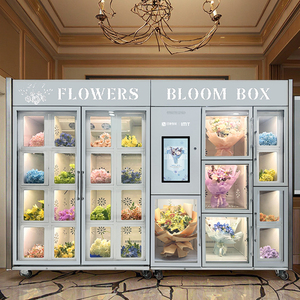 Máquina Expendedora de Flores Automática de Doble Capa de Vidrio Antivaho con Acero Inoxidable y Sistema de Pago con Monedas - Product Image 3