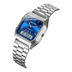 Nuevo <span class=keywords><strong>Reloj</strong></span> Sanda 747 para Hombre, <span class=keywords><strong>Reloj</strong></span> <span class=keywords><strong>de</strong></span> <span class=keywords><strong>Pulsera</strong></span> Retro con Correa <span class=keywords><strong>de</strong></span> Acero Inoxidable y Pantalla <span class=keywords><strong>Digital</strong></span>, Erkek Kol Saati, Zegarek Damski, Relogio - Product Image 5