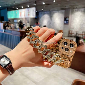 Lovely Bling Diamond bracciale Chain Glitter TPU placcatura Cover posteriore del telefono cellulare per Samsung Galaxy A10S M01S A20S <span class=keywords><strong>A20</strong></span> <span class=keywords><strong>A30</strong></span> - Product Image 2