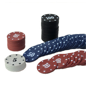 <span class=keywords><strong>Set</strong></span> di 100 Fiches da <span class=keywords><strong>Poker</strong></span> in Plastica, Gettoni per Giochi di Carte, Monete per Texas Hold'em - Product Image 4