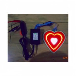 Pegatina EL con Diseño de Corazón, Efecto Brillante, Corazón en Movimiento, Más Emocional, Un Corazón Ilumina Toda la Amorabilidad - Product Image 3