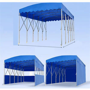 Abri de stockage mobile en PVC pour marché extérieur - Tente d'entrepôt escamotable - Design d'auvent rétractable avec option de taille personnalisée - Product Image 4