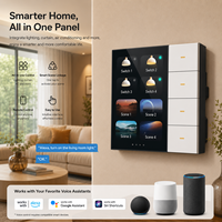 Panneau de maison intelligente, solution d'automatisation domestique alimentée par Wi-Fi, contrôle de plus de 100 appareils intelligents Tuya, source électrique