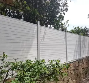 Kualitas Terbaik diskon besar bahan plastik kayu grafiti pagar warna putih dengan harga yang kompetitif