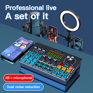Carte son professionnelle Watford, interface de mixage audio pour téléphone et PC, pour diffusion en direct et enregistrement - Product Image 2
