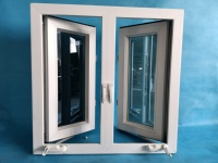 Ventana Abatible de PVC de Diseño Moderno y Eficiente Energéticamente, Ventanas Abatibles Manuales de UPVC con Opción de Mosquitera, Doble Acristalamiento para Viviendas