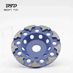 125mm Grinding Cup Wheel For Concrete Floor 9 T-shaped Diamond Segments Grinding Wheels