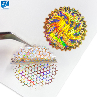 Feuille d'autocollant holographique 3d à impression personnalisée/étiquette de sécurité holographique 3d/machine à hologramme