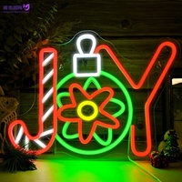 Insegna LED Neon di Babbo Natale, Decorazione Luminosa in Acrilico, Ornamento Natalizio per Feste, Casa, Negozio, Caffetteria e Albero di Natale