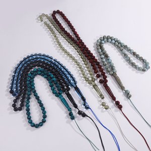 45 Piezas de Cuentas de Oración Musulmanas de Color Piedra, Brazalete Árabe, Cuentas Zan, Cuentas de Oración de Oriente Medio de Fábrica - Product Image 3
