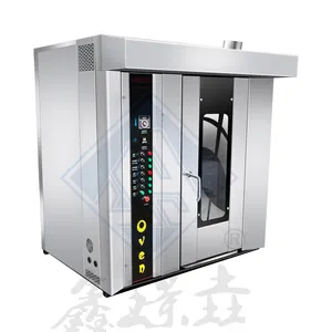 High quality supplier of bread biscuits trolley gas hot air rotary oven