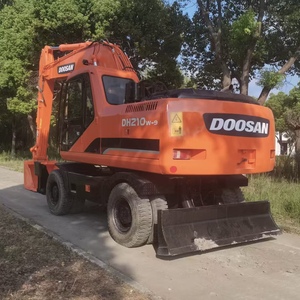 Excavatrice sur chenilles hydraulique Doosan DX210W-9C d'occasion de 21 tonnes, machine d'origine avec garantie d'un an, prix bas à la vente - Product Image 2