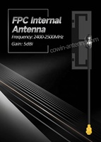 Antenne WIFI interne W.FL AMMC 3dBi verticale 2.4GHz FPC PCB ESP32 Mini1U pour ESP32-C3-MINI
