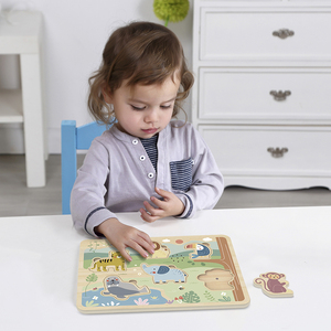 TOOKY Jouet En Bois Son Animal Carton Cadre Puzzle Puzzle Jouet Éducatif En Bois - Product Image 4