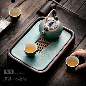 Shangyan Japanese Kung Fu <b>Tea</b> Set Retro Ceramic Teapot <b>Tea</b> Tray Teacups Complete Home Use Living Room <b>Tea</b> <b>Maker</b> - Product Image 2