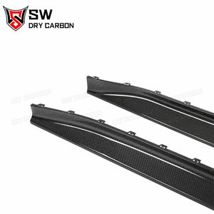 Jupes latérales en fibre de carbone humide style 3D pour BMW M3 G80 M4 G82 en fibre de carbone véritable <span class=keywords><strong>2020</strong></span>+ Pièces et accessoires automobiles - Product Image 2