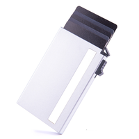 Nouvel Arrivage 2026 – Porte-cartes promotionnel moderne antivol en alliage d'aluminium, étui à cartes de visite magnétique en métal – Compatible MagSafe