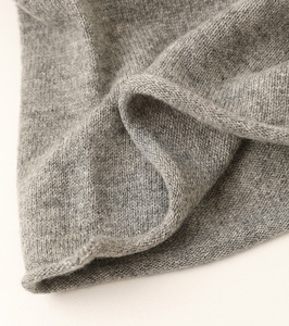 Cache-cou en cachemire de chèvre 100% tricoté, cagoule unie unisexe, snood d'hiver - Product Image 5