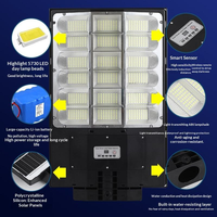 LumaNaga En gros Lampadaire solaire tout-en-un étanche IP65 avec télécommande, réflecteur LED lumineux, pour éclairage routier extérieur