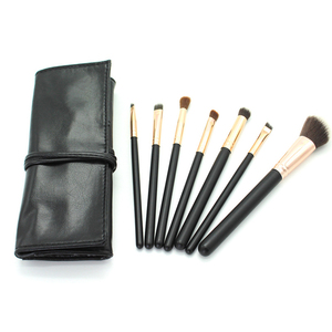 Pochette en cuir noir personnalisée avec logo, <span class=keywords><strong>trousse</strong></span> <span class=keywords><strong>de</strong></span> <span class=keywords><strong>toilette</strong></span> <span class=keywords><strong>de</strong></span> voyage, sac <span class=keywords><strong>de</strong></span> rangement pour cosmétiques, sac pour bébé <span class=keywords><strong>fille</strong></span>, <span class=keywords><strong>trousse</strong></span> à maquillage pour pinceaux - Product Image 6