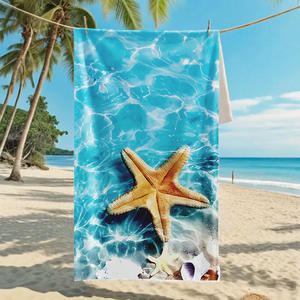 MB880 Couverture <span class=keywords><strong>de</strong></span> bain d'été en microfibre avec logo personnalisé <span class=keywords><strong>Tapis</strong></span> <span class=keywords><strong>de</strong></span> plage en microfibre avec impression par sublimation et style tropical - Product Image 1