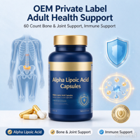 Capsules d'acide alpha-lipoïque pour la santé des os et des articulations, soutien immunitaire, marque privée OEM, 60 unités