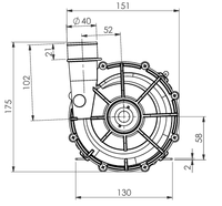 Pompe à entraînement magnétique à grande résistance à la corrosion à grand débit pompe à circulation centrifuge à eau sans joint pompe à liquide chimique