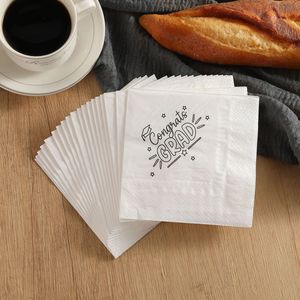 Nuevas servilletas impresas con palabras para la temporada de graduación, servilletas desechables con temática de fiesta. - Product Image 4
