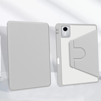 Casing Lipat Kulit PU untuk Moto Pad 60 Neo 2026 Lenovo Idea Tab K11 Gen 2 Xiaoxin 11 2025 M11 2024 Penutup Rotasi dengan Slot Pena