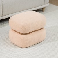 Bailey Mobilier Moderne Lounge Puff Tabouret De Luxe Rose Rouge Beige Noir Bleu Velours Ovale Pouf Chaise Siège