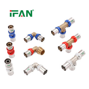 IFAN Produits Tendance Raccords de Pression en Laiton pour <span class=keywords><strong>Plomberie</strong></span> Personnalisés Raccords de Pression pour Tuyaux PEX <span class=keywords><strong>Multicouche</strong></span> 16-32mm - Product Image 5