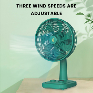 พัดลมตั้งโต๊ะ12นิ้วคุณภาพสูงในบ้านดีไซน์พลาสติกไฟฟ้าโต๊ะระบายความร้อนด้วยอากาศควบคุมกลไกภาษาสเปน-สำหรับโรงแรม - Product Image 3