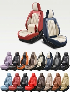 Housses de siège auto en cuir, quatrième génération, entièrement enveloppantes, universelles, adaptées à toutes les saisons, pour fabricants sur Amazon - Product Image 6