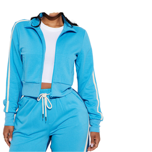 Nouvel ensemble deux pièces sportswear respirant et décontracté pour femme grande taille avec logo personnalisé 2027 - Product Image 1